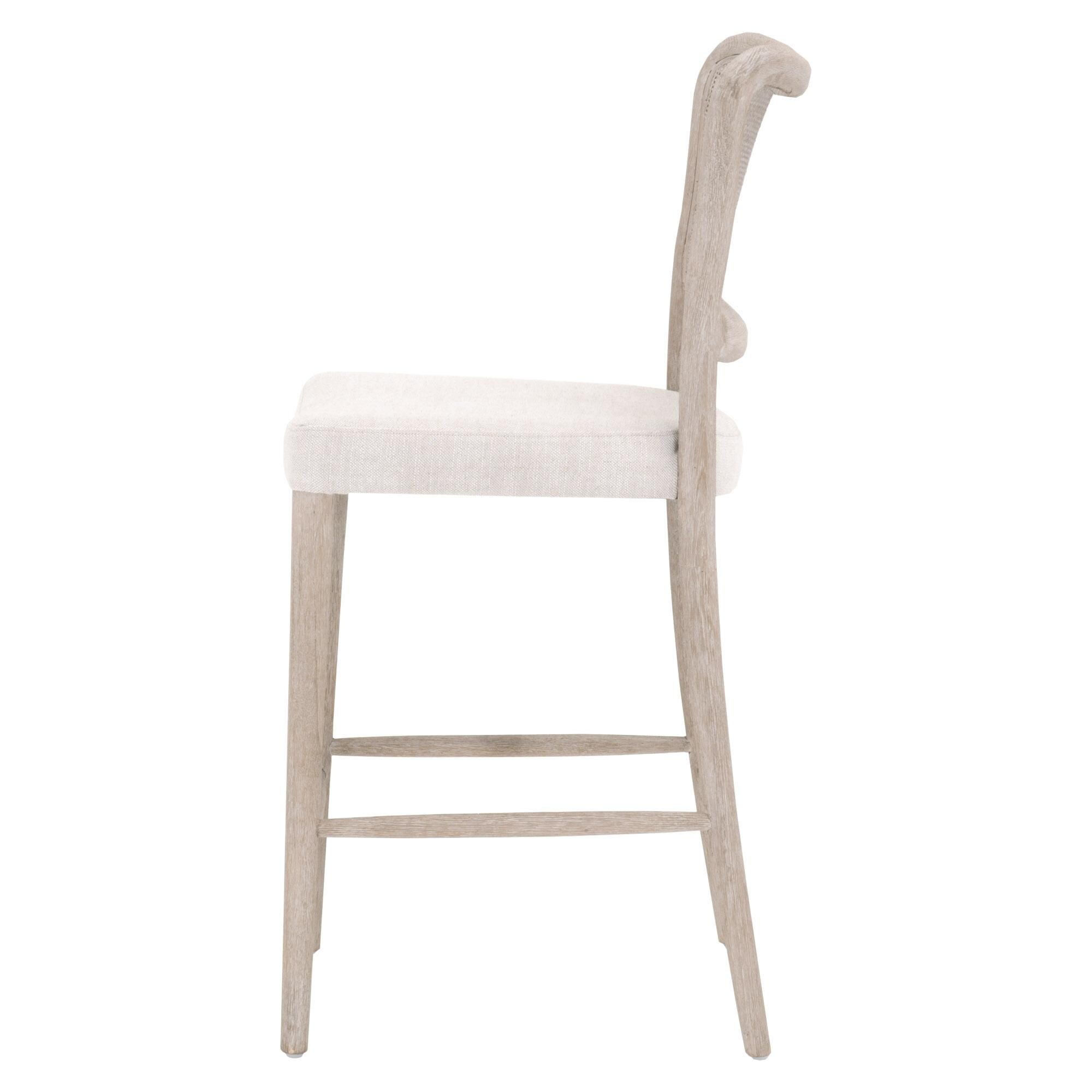 White Wood Counter Stool